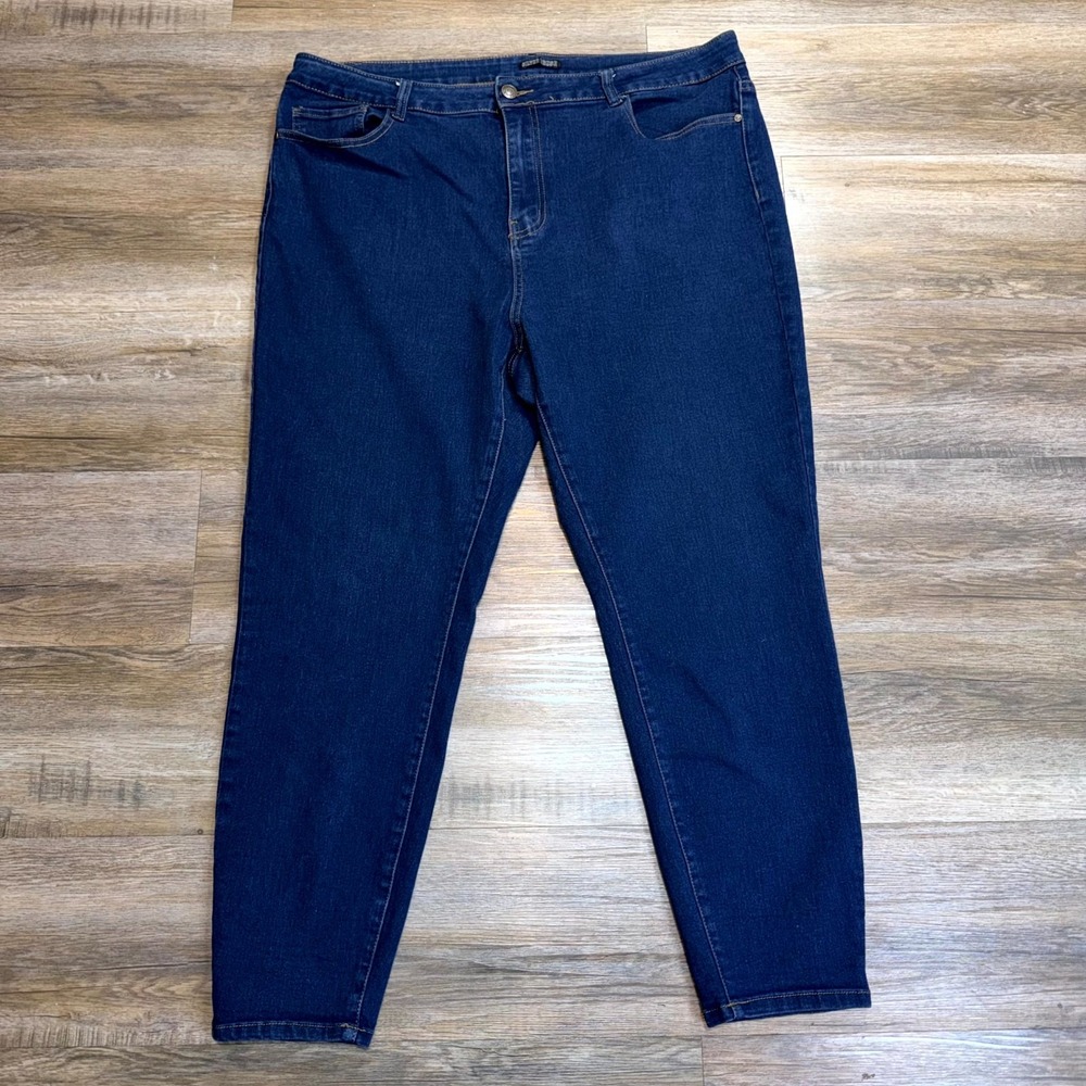 Silver Crush Brand Stretch Blue Denim Jeans Womens 22 Classic Five-Pocket Design
